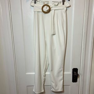 ASOS HIGH WAISTED PAPER BAG STRAIGHT PANTS SIZE 8 USA
